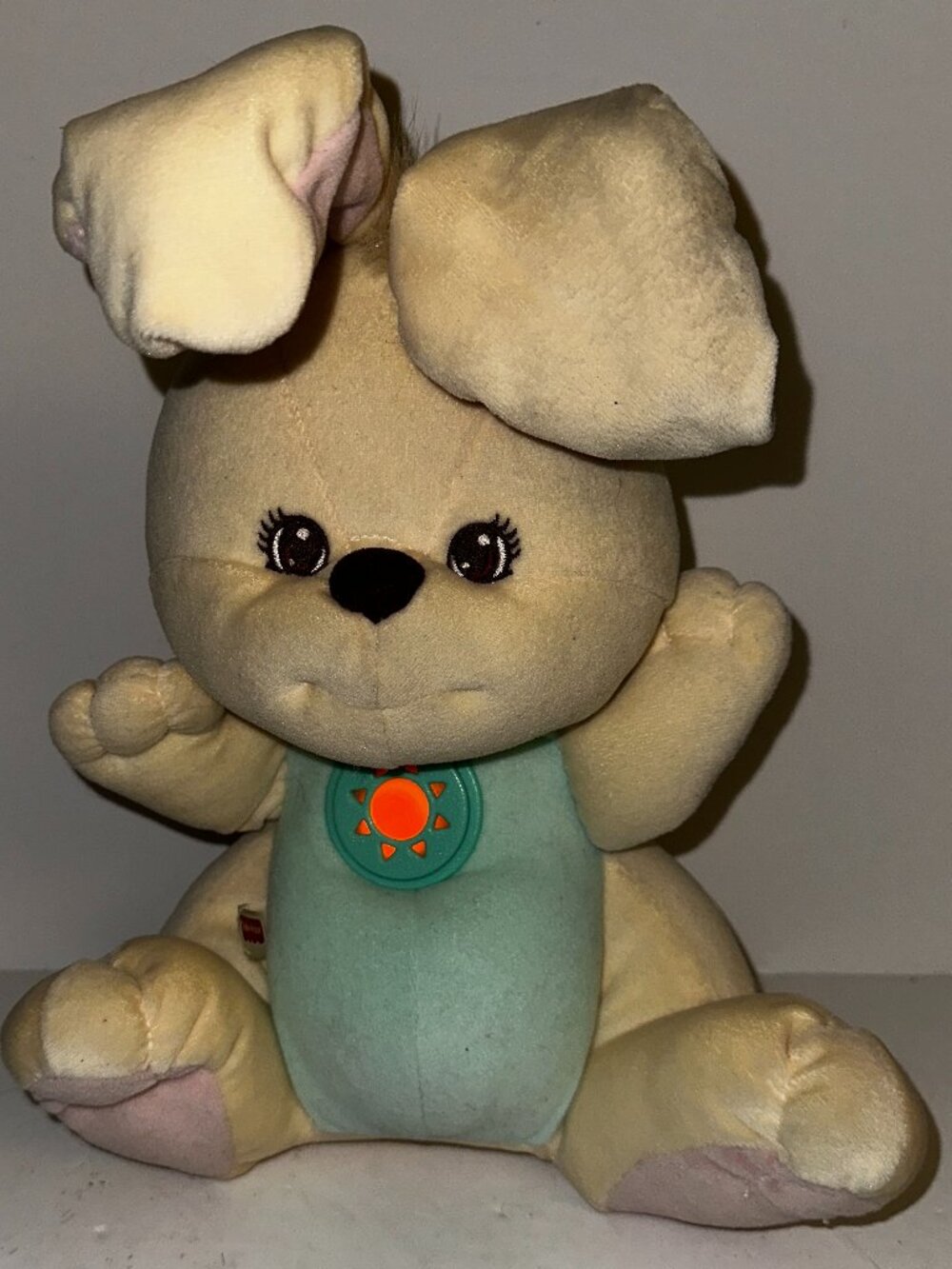 1998 Fisher Price Peaceful Planet Soothing Sounds Plush Bunny Vintage WORKING
